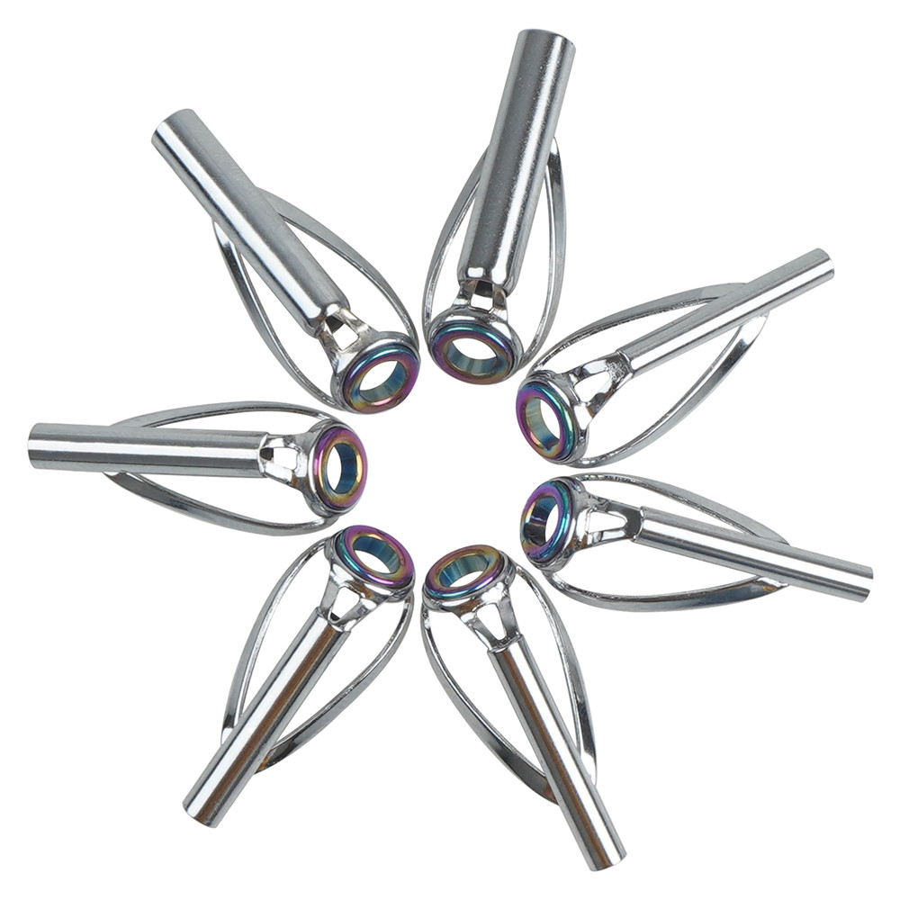 Fishing Rod Guide Replacement - 10Pcs Kit Perbaikan Tip Pemandu Joran