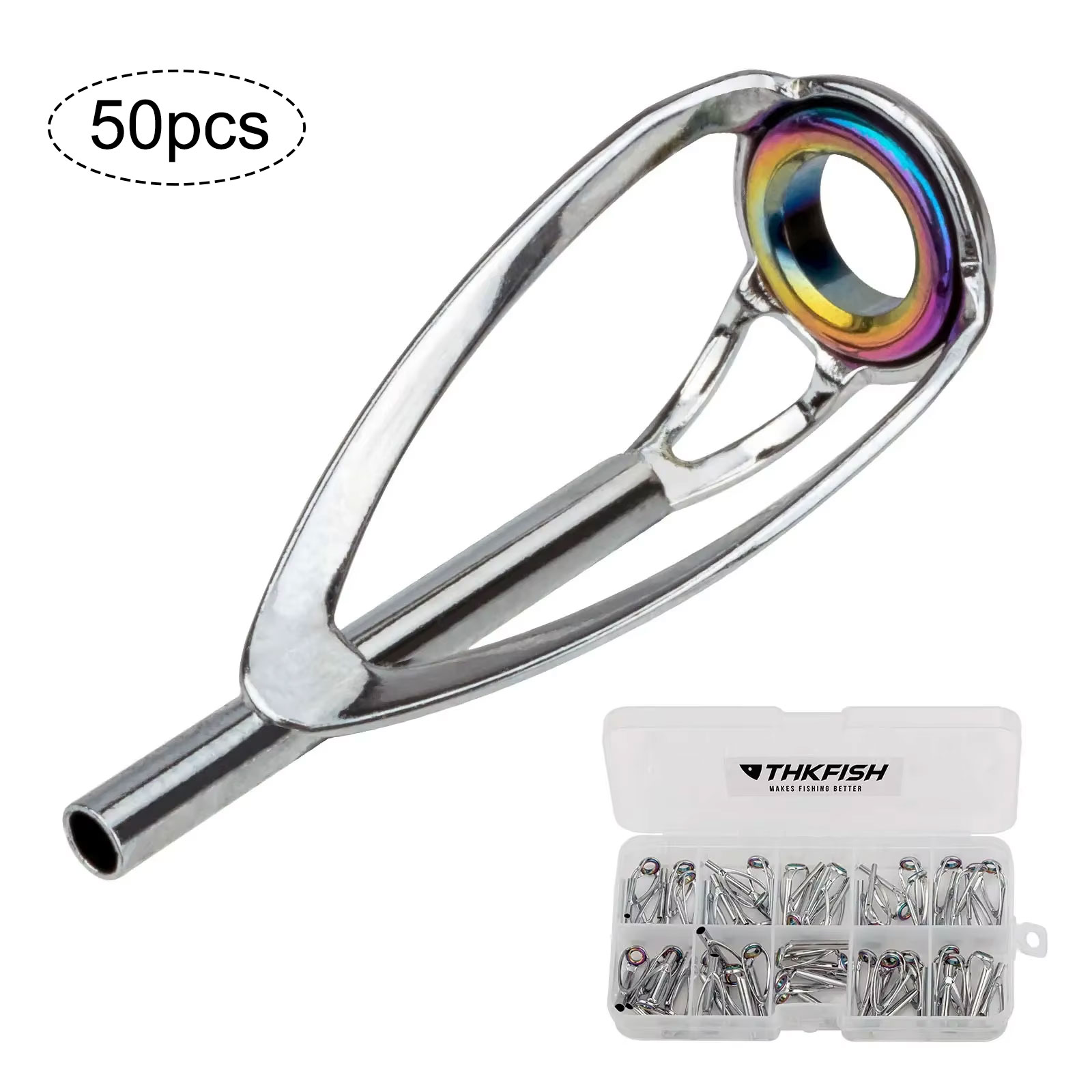 Joran pancing, 50 buah Kit per - Fishing Rod Guide Replacement ulasan dan harga