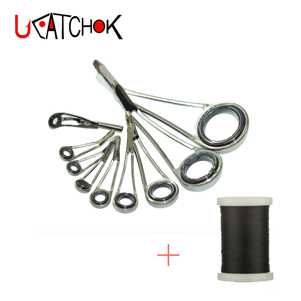9pcs/Kit Ring Pemandu Joran Pa - Fishing Rod Repair Kit ulasan dan harga