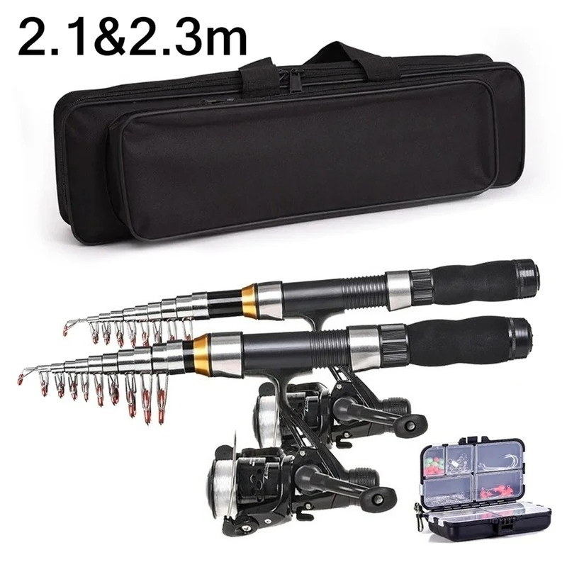 BRAVMAK 2.1/ 2.3 m Joran Panci - Fishing Rod Combo ulasan dan harga